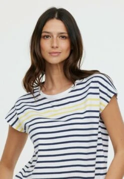 Lee Cooper Arra - T-Shirt Imprimé - Encre Et Jaune Fluo -Lee Boutique 01322f359f564d6690d6a39d6b4c2656