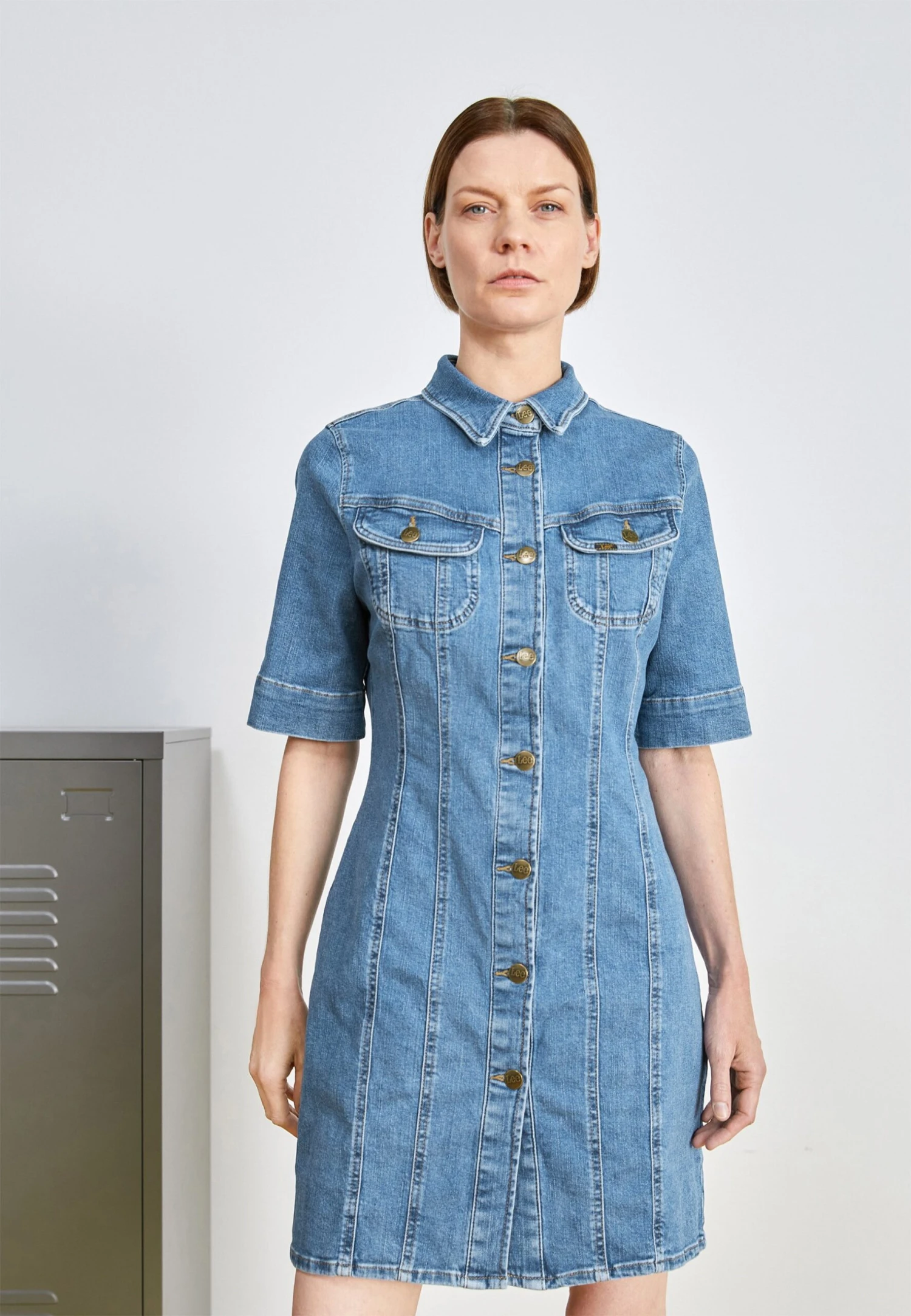 Lee Rider Shirt Dress - Robe En Jean - Majestic Wave 3 Lee Rider Shirt Dress - Robe En Jean - Majestic Wave
