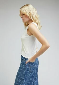 Lee Cropped Crew - Débardeur - Ecru -Lee Boutique 1b2b0f582437492eb23a651f7701edb7