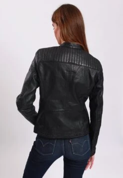 Lee Cooper Bianca - Veste En Cuir - Black -Lee Boutique 1e9a97fbc46347dda20a455a51f1392c