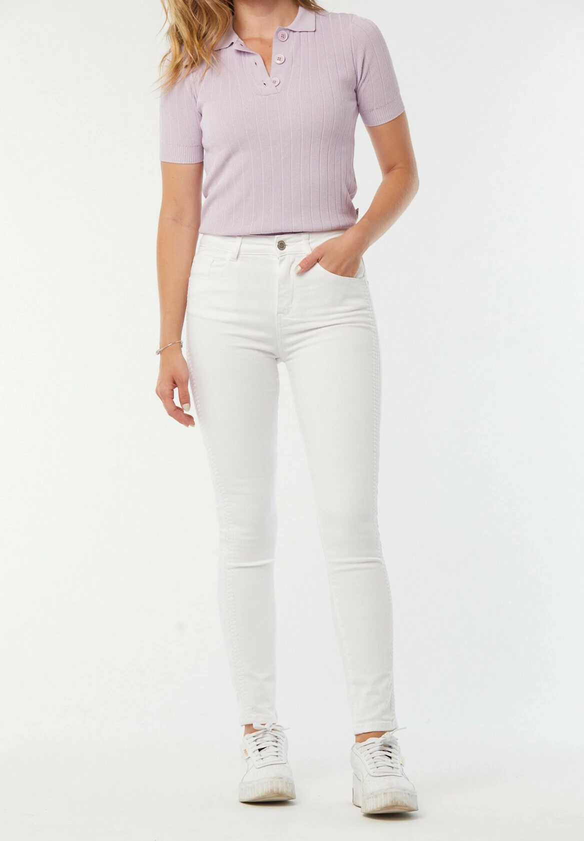 Lee Cooper Lc135 - Jeans Skinny - Blanc 4 Lee Cooper Lc135 - Jeans Skinny - Blanc – Image 2