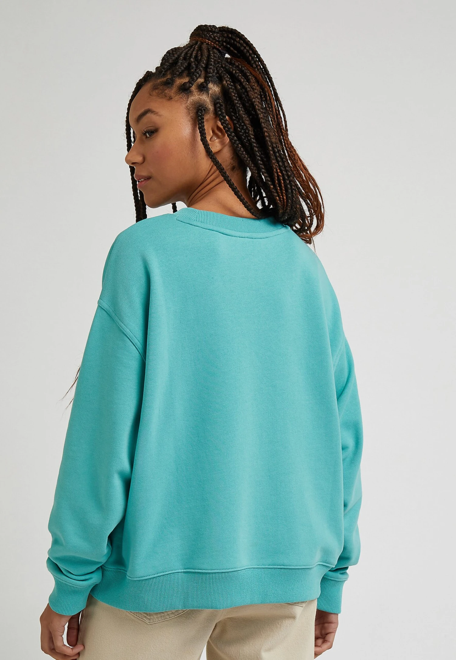 Lee Crew Sws - Sweatshirt - Dusty Jade 4 Lee Crew Sws - Sweatshirt - Dusty Jade – Image 2