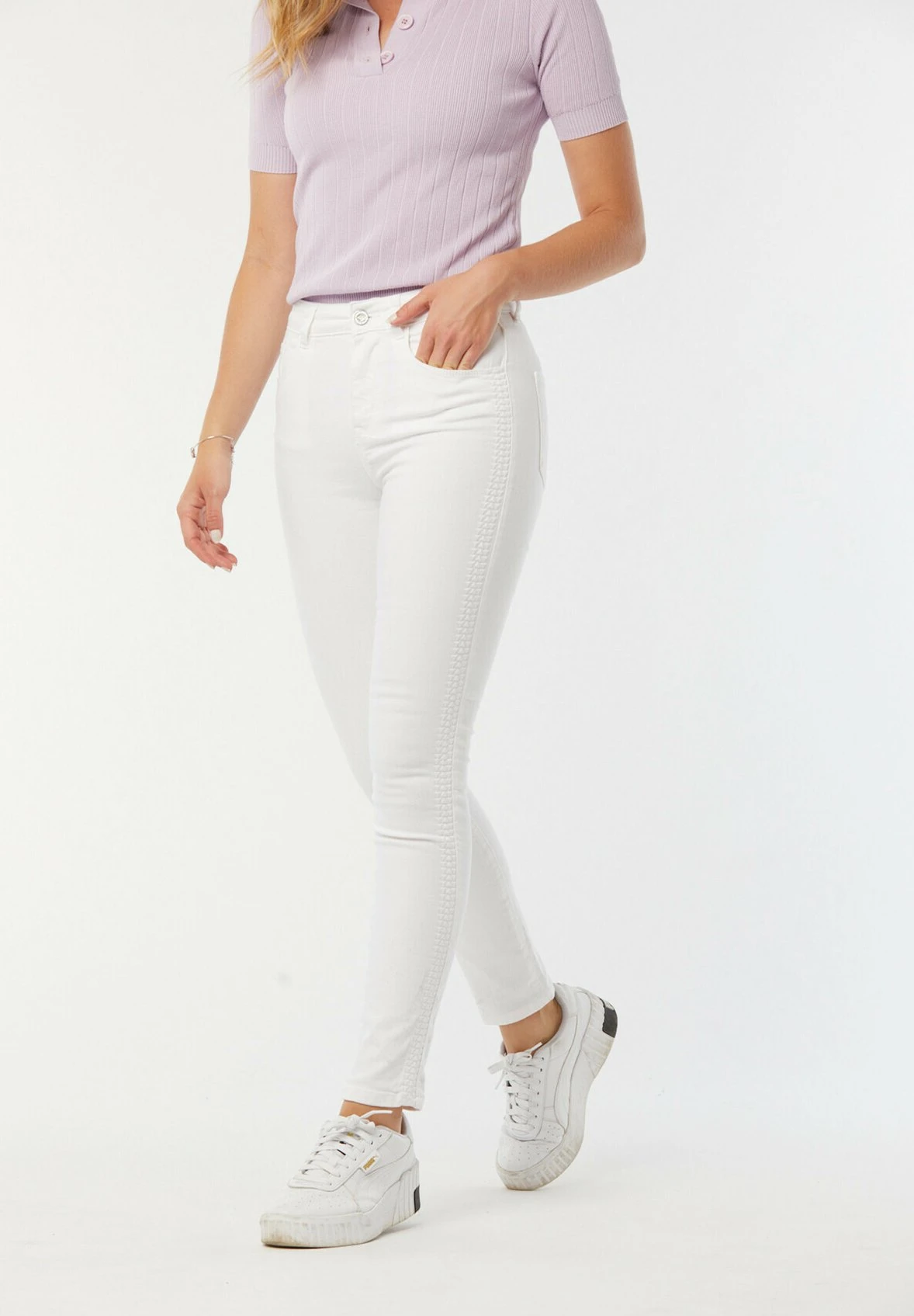 Lee Cooper Lc135 - Jeans Skinny - Blanc 9 Lee Cooper Lc135 - Jeans Skinny - Blanc – Image 7