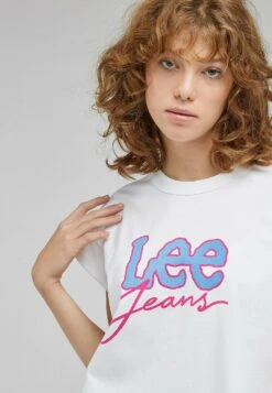 Lee Cropped - T-Shirt Imprimé - Bright White 9 Lee Cropped - T-Shirt Imprimé - Bright White -Lee Boutique 28ab4006dcd044ea9209baf0924c47e3