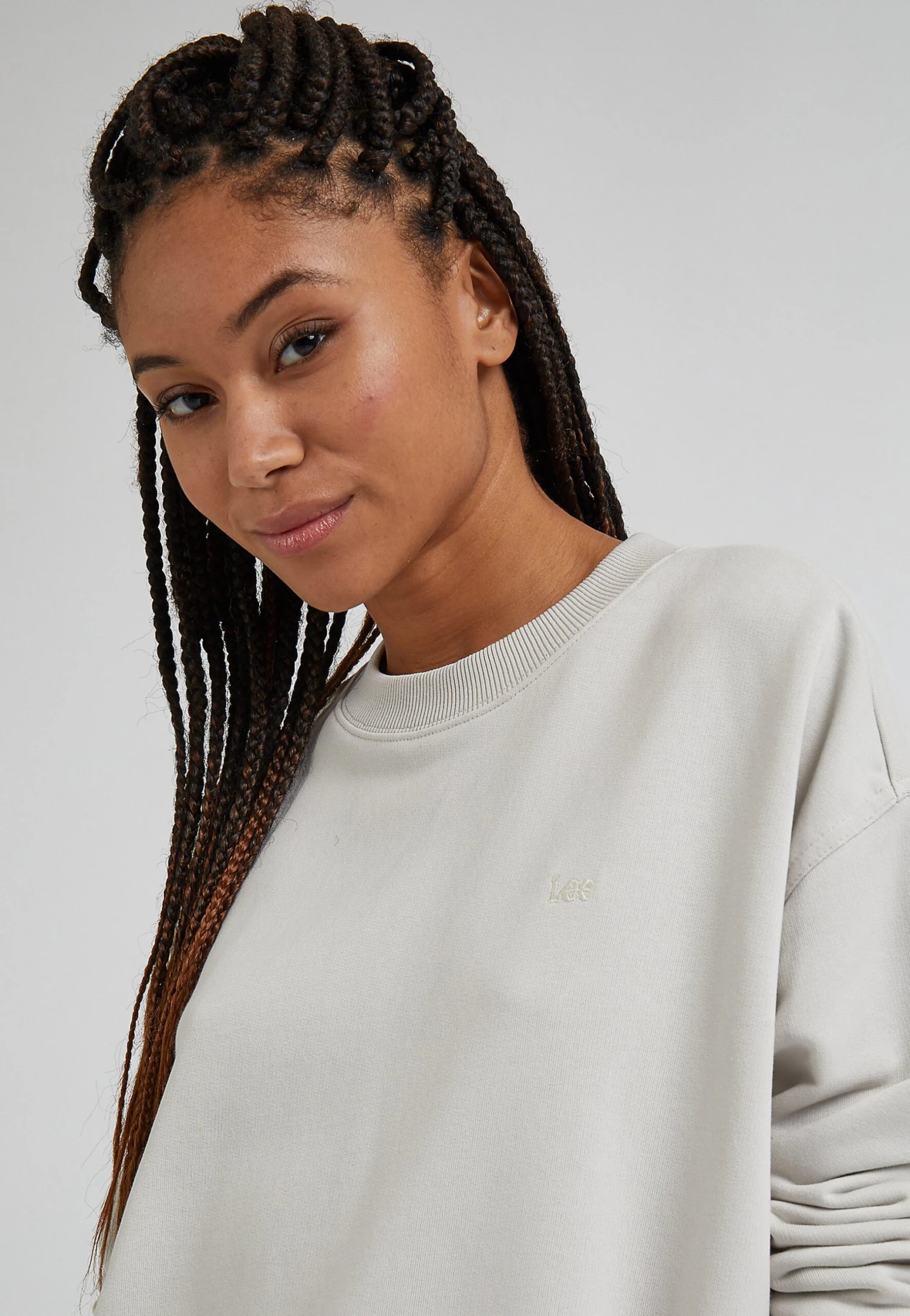 Lee Crew Sws - Sweatshirt - Foggy Gray 5 Lee Crew Sws - Sweatshirt - Foggy Gray – Image 3