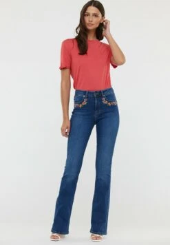 Lee Cooper Jeden - Jean Flare - Medium Blue Brushed -Lee Boutique 34b40ede8ff74124a23c53b6e0ad76fa