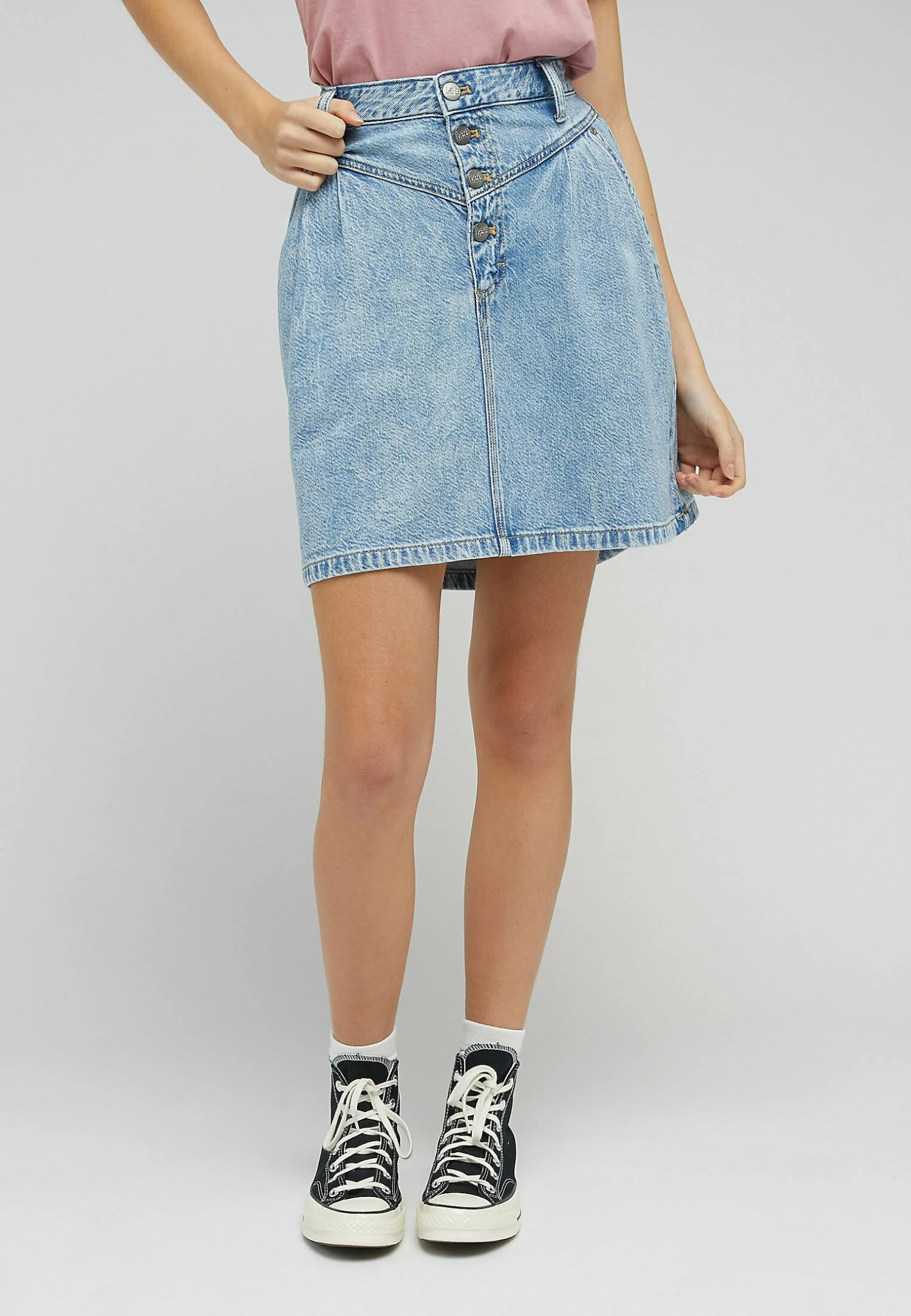 Lee Jupe Trapèze - Frosted Blue 3 Lee Jupe Trapèze - Frosted Blue