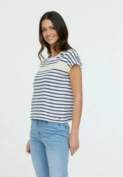 Lee Cooper Arra - T-Shirt Imprimé - Encre Et Jaune Fluo -Lee Boutique 3e152307547846408edc7e3cde2a9a02