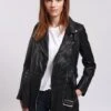 Lee Cooper Beatriz - Veste En Cuir - Black -Lee Boutique 433bff988579417d8cfa01642c550936