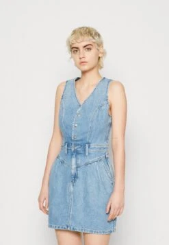 Lee Mini Dress - Robe En Jean - Frosted Blue