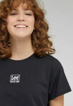 Lee Small Logo - T-Shirt Basique - Black -Lee Boutique 4458fc57fc9a49fb8611e6a4eb734f34