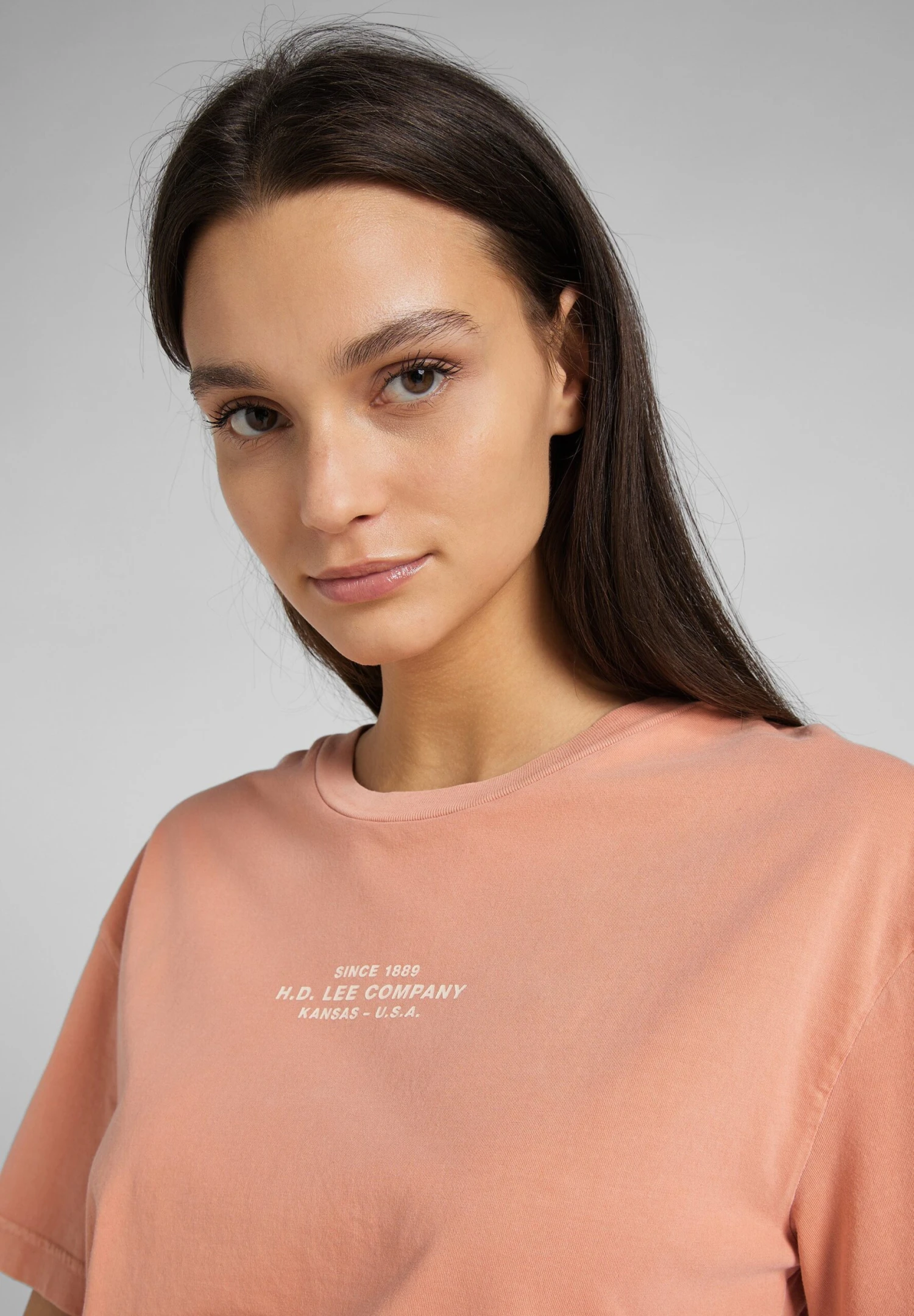 Lee Crew Neck Tee - T-Shirt Imprimé - Coral 7 Lee Crew Neck Tee - T-Shirt Imprimé - Coral – Image 5