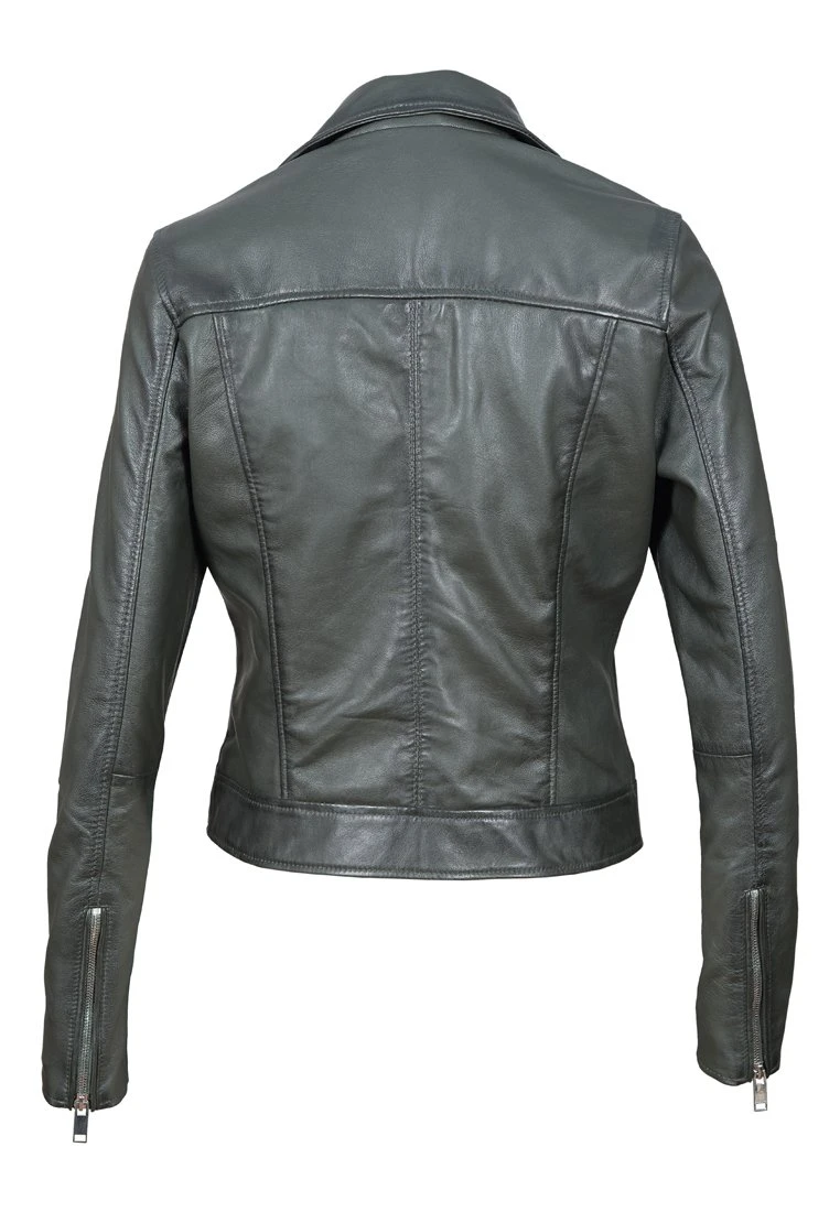 Lee Cooper Veste En Cuir - Khaki 4 Lee Cooper Veste En Cuir - Khaki – Image 2