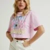 Lee Loose Cropped - T-Shirt Imprimé - Katy Pink -Lee Boutique 51ba33844faa4c5caba405733890d129