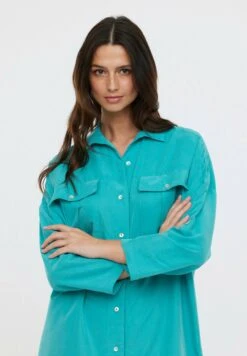 Lee Cooper Lilas - Robe Chemise - Glossy Green 9 Lee Cooper Lilas - Robe Chemise - Glossy Green -Lee Boutique 554a02d212fd412a85d2ccad97ff336e