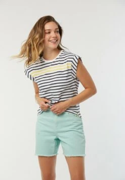 Lee Cooper Afa - T-Shirt Imprimé - Encre Et Jaune Fluo -Lee Boutique 5c4f6fcf63224de8b075c963156dbd1c