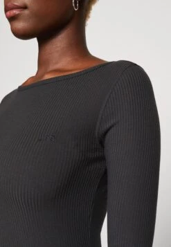 Lee Boat Neck - T-Shirt À Manches Longues - Charcoal -Lee Boutique 6d9d9e9e54c744e3861431290d71682b