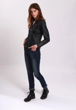 Lee Cooper Bojana - Veste En Cuir - Black -Lee Boutique 777443d8ecb14b069401f6a8b2147ad1