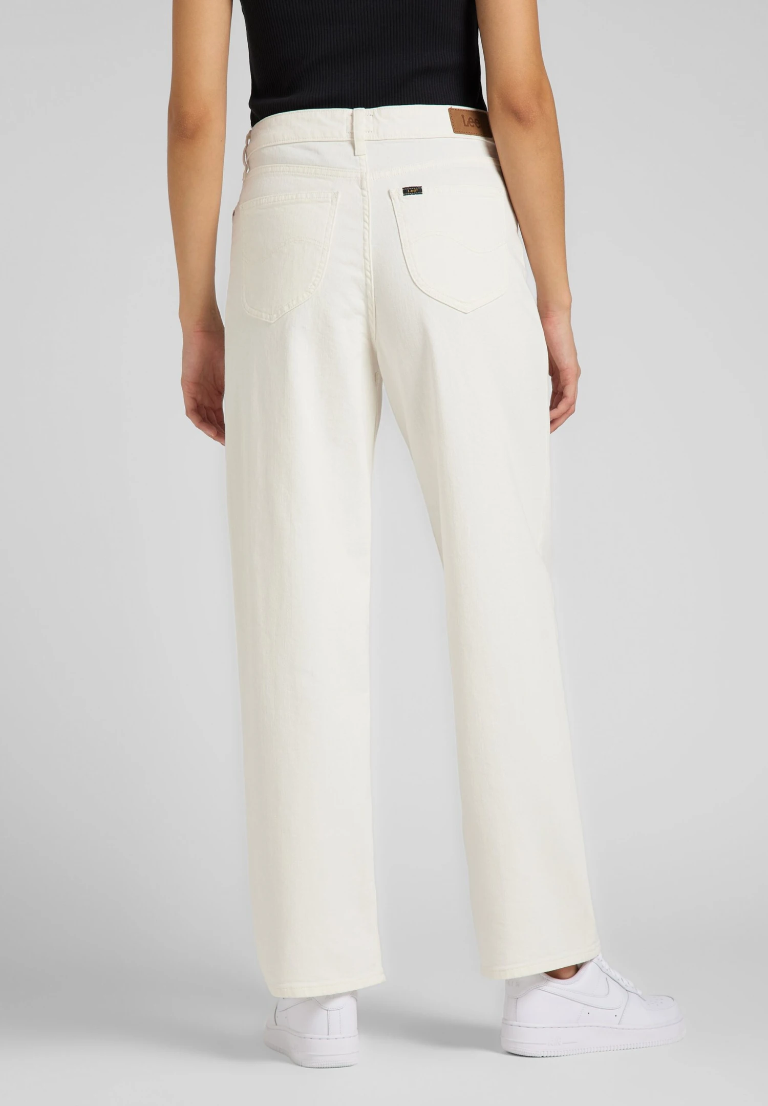 Lee Wide Leg Long - Jean Boyfriend - White 5 Lee Wide Leg Long - Jean Boyfriend - White – Image 3