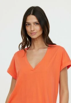 Lee Cooper Alys Mc - T-Shirt Basique - Mandarine -Lee Boutique 816b80cc30624695a4d2b17a7ac16c2f