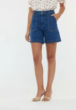 Lee Boutique 15 Lee Cooper Noke - Short En Jean - Medium Blue Stoned