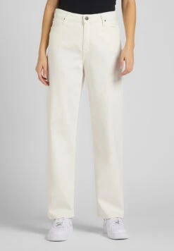 Lee Wide Leg Long - Jean Boyfriend - White