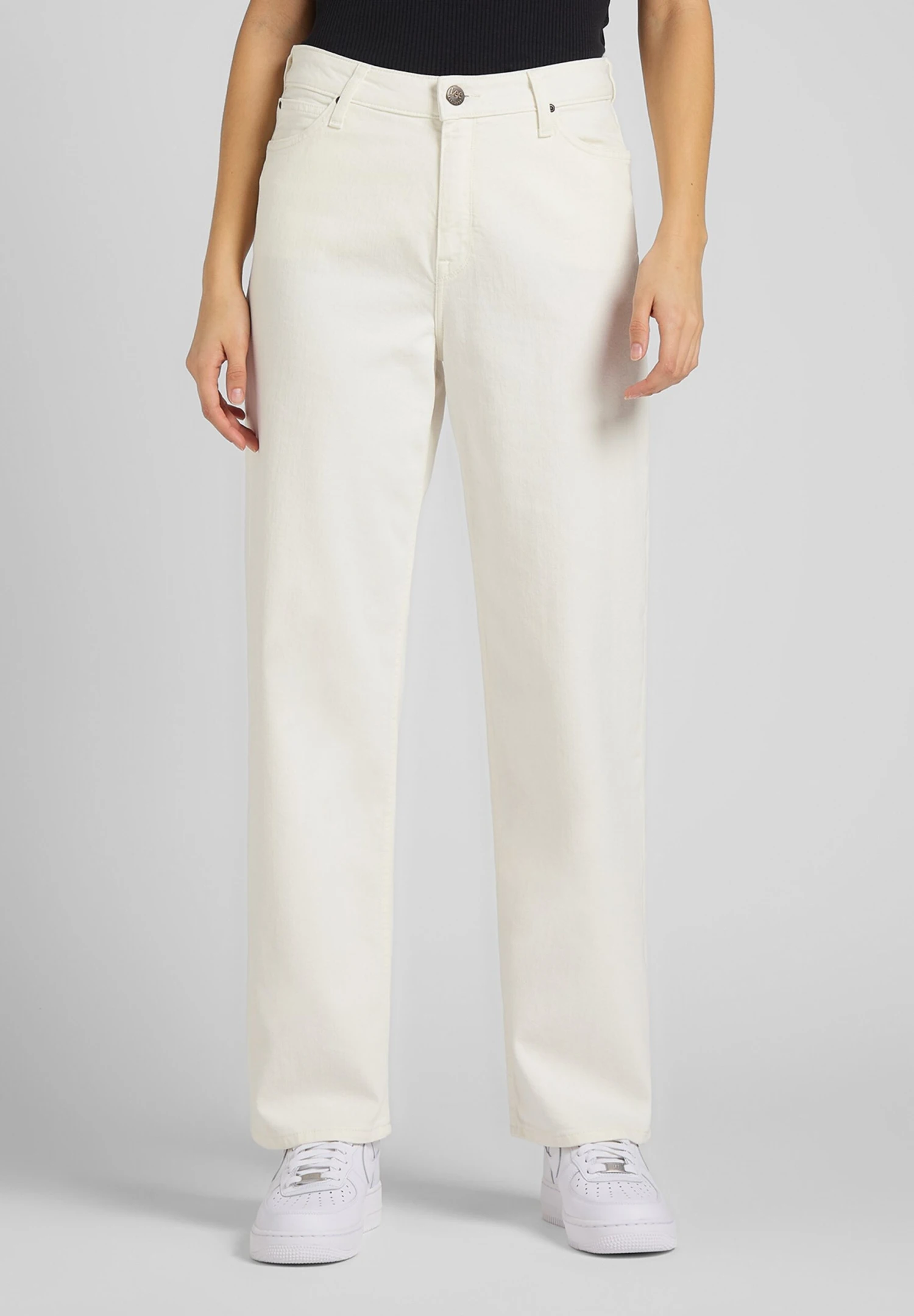 Lee Wide Leg Long - Jean Boyfriend - White 3 Lee Wide Leg Long - Jean Boyfriend - White