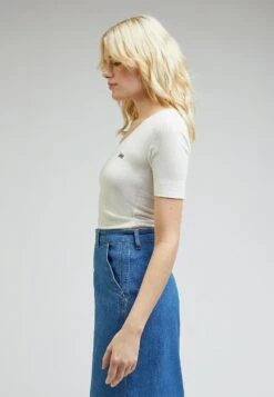 Lee V Neck - T-Shirt Basique - Ecru 10 Lee V Neck - T-Shirt Basique - Ecru -Lee Boutique 84376af60448469e932a8223d87a91ef