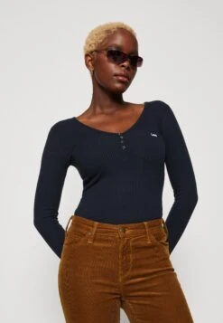 Lee Henley - T-Shirt À Manches Longues - Unionall Black -Lee Boutique 86cbf2d12cf345f4a3f7d630f2407d01