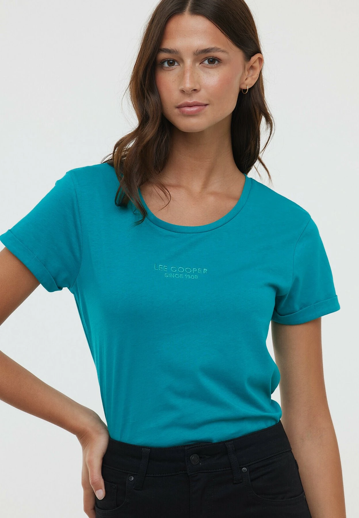 Lee Cooper T-Shirt Basique - Glossy Green 6 Lee Cooper T-Shirt Basique - Glossy Green – Image 4