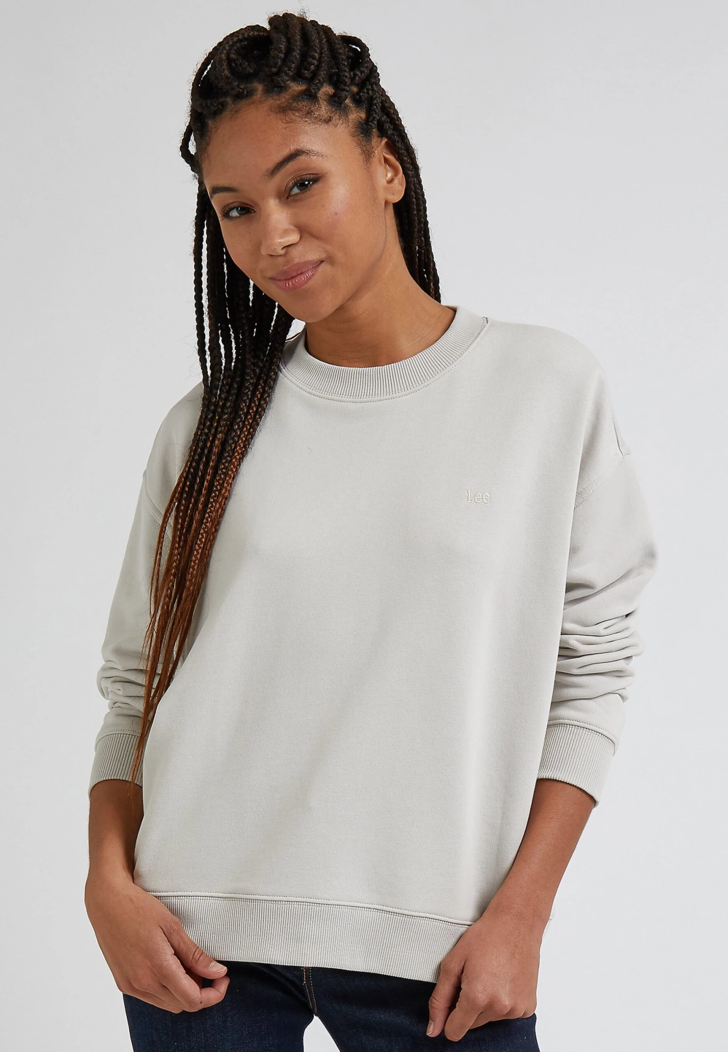 Lee Crew Sws - Sweatshirt - Foggy Gray 3 Lee Crew Sws - Sweatshirt - Foggy Gray