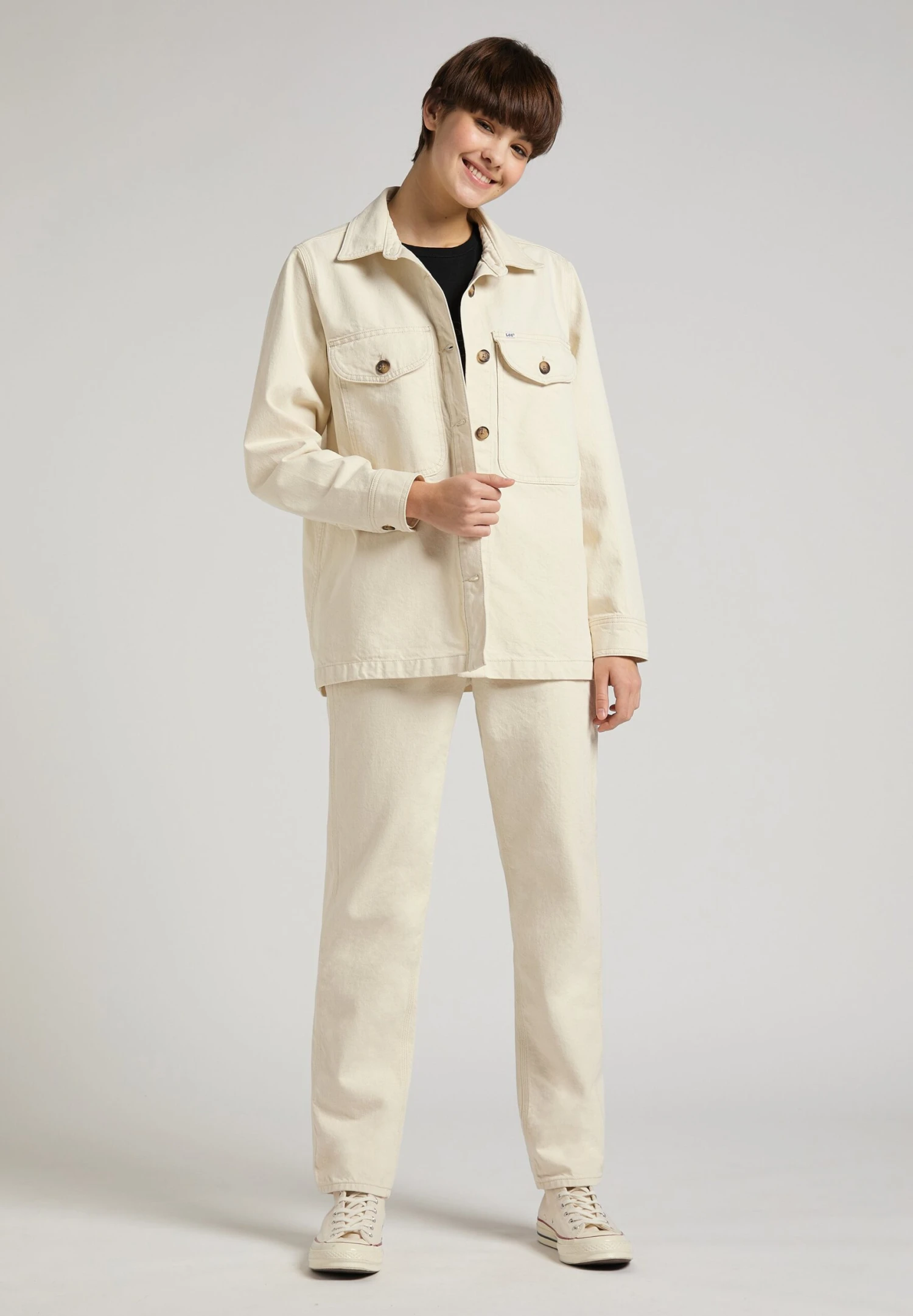 Lee Service - Veste En Jean - Ecru 4 Lee Service - Veste En Jean - Ecru – Image 2