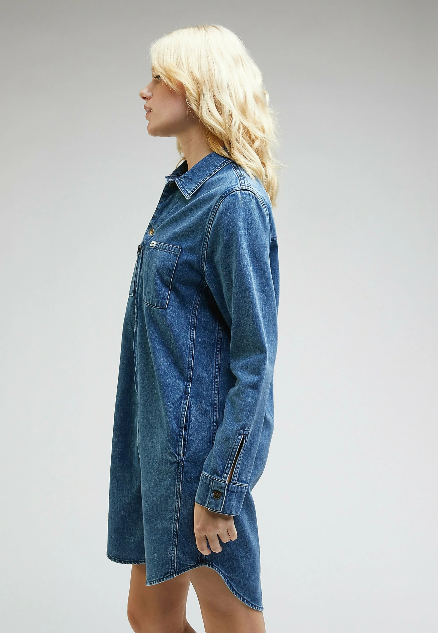 Lee Unionall - Robe En Jean - Hazy Indigo 6 Lee Unionall - Robe En Jean - Hazy Indigo – Image 4
