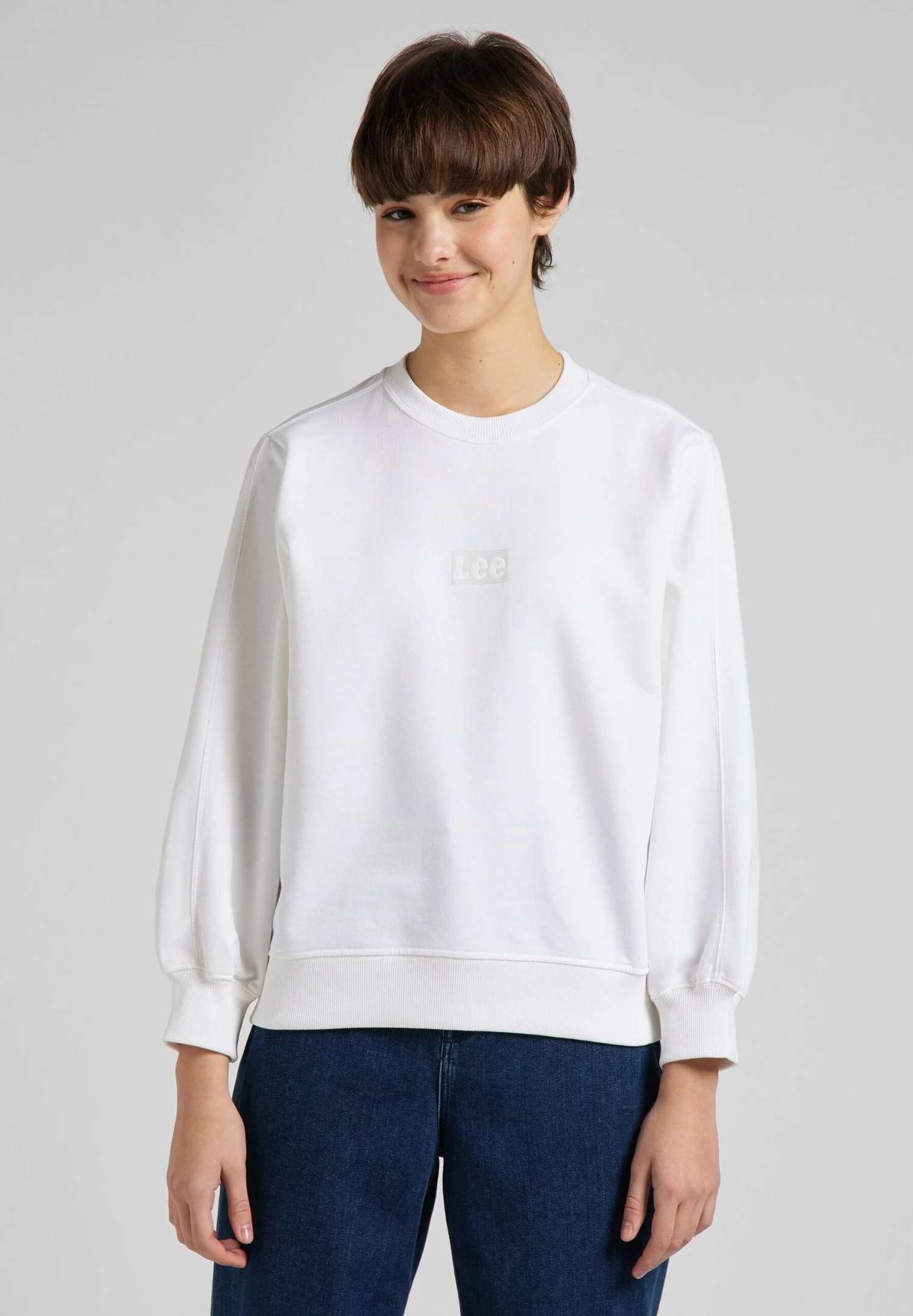 Lee Shrunken - Sweatshirt - Bright White 3 Lee Shrunken - Sweatshirt - Bright White