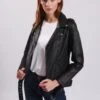 Lee Cooper Bojana - Veste En Cuir - Black -Lee Boutique 99fd36db638241eda312beb88e15dcb1