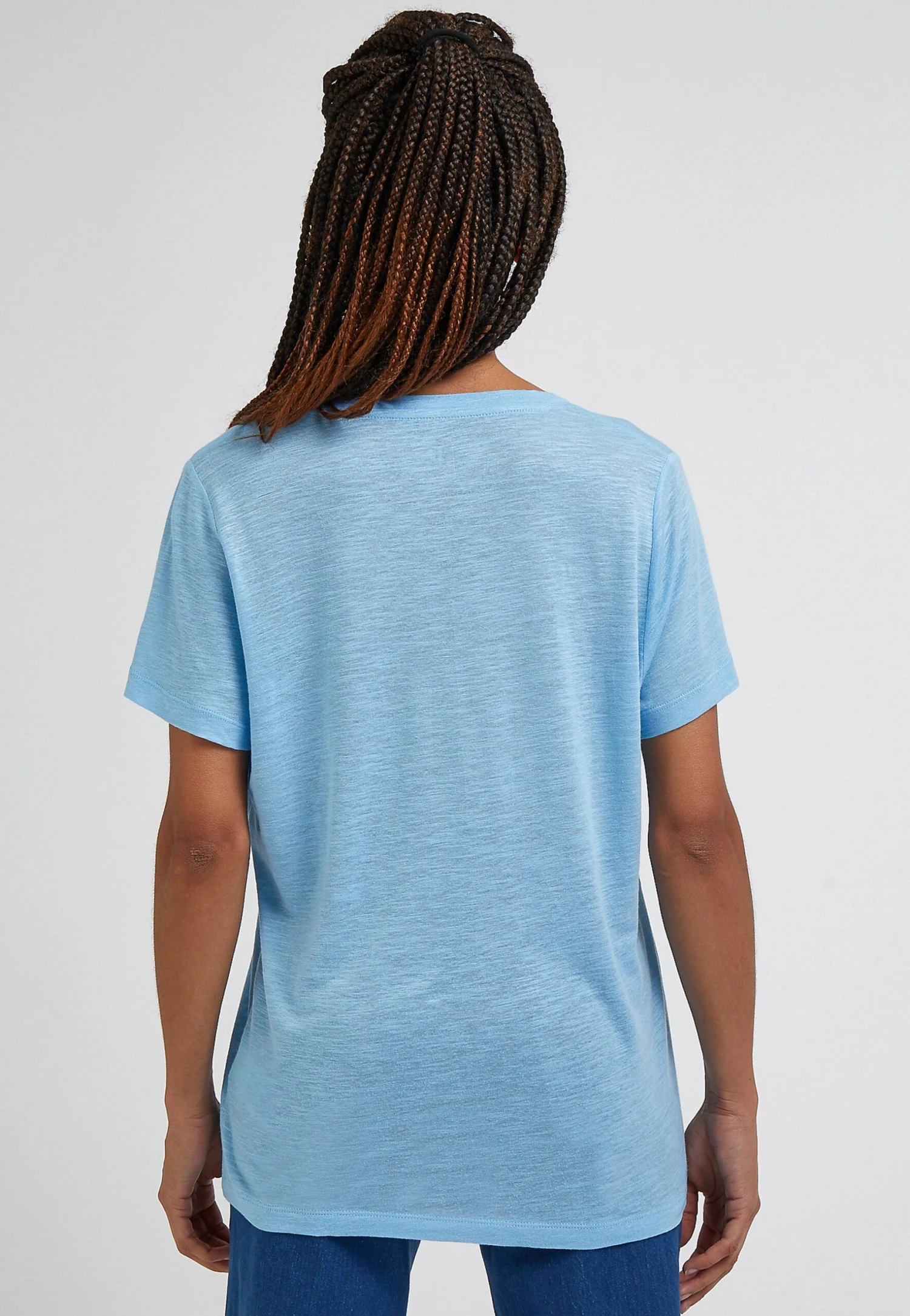 Lee V Neck Tee - T-Shirt Basique - Shasta Blue 4 Lee V Neck Tee - T-Shirt Basique - Shasta Blue – Image 2