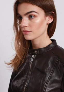 Lee Cooper Veste En Cuir - Brown -Lee Boutique a9b261bb399b455fb6f62f0c15233499