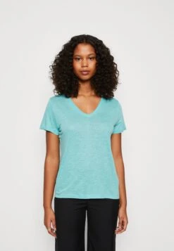 Lee V Neck Tee - T-Shirt Basique - Dusty Jade