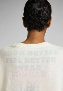 Lee Relaxed Crew Tee - T-Shirt Imprimé - Off-White -Lee Boutique aad7aff86ec04ab5a68fe8cc20c55c34