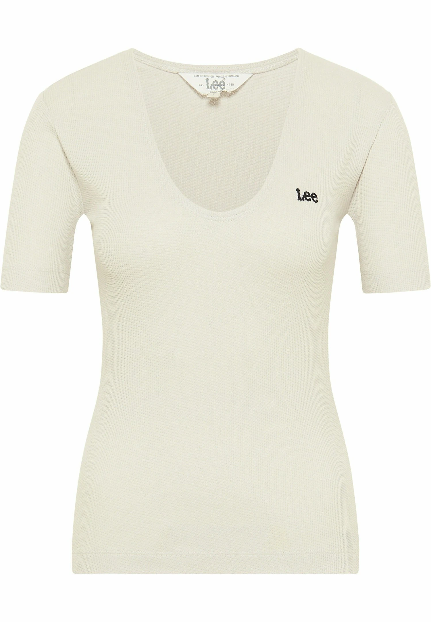 Lee V Neck - T-Shirt Basique - Ecru 7 Lee V Neck - T-Shirt Basique - Ecru – Image 5