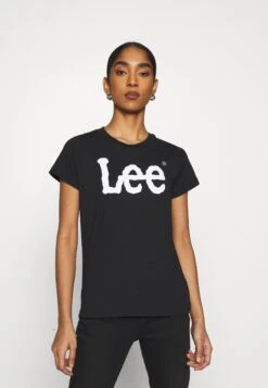 Lee Boutique 21 Lee Logo Tee - T-Shirt Imprimé - Black