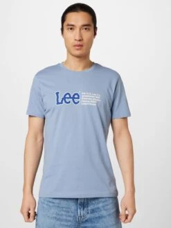 Lee T-shirts T-Shirt Homme Bleu-gris / Bleu Foncé 9 Lee T-shirts T-Shirt Homme Bleu-gris / Bleu Foncé -Lee Boutique b75cc1d9763a14eef1aedf728cce8005