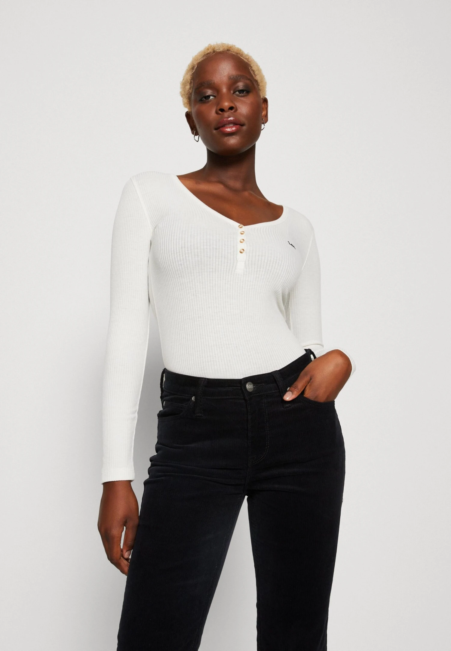 Lee Henley - T-Shirt À Manches Longues - Ecru 6 Lee Henley - T-Shirt À Manches Longues - Ecru – Image 4