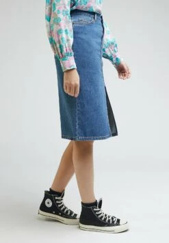 Lee Midi - Jupe En Jean - Baker Blue -Lee Boutique b956ee2bcead4506b5904de413dac96b