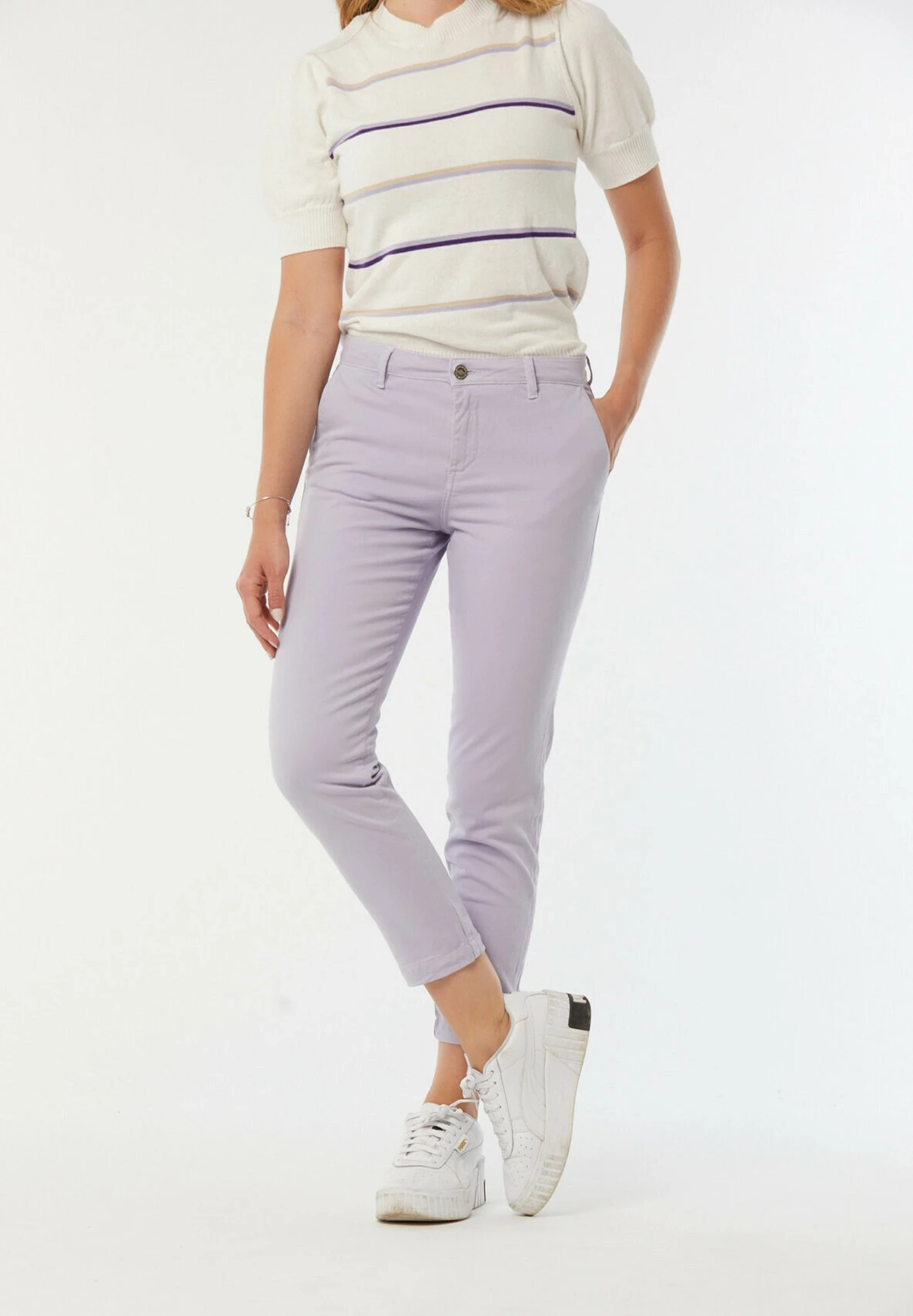 Lee Cooper Jemila - Pantalon Classique - Mauve 6 Lee Cooper Jemila - Pantalon Classique - Mauve – Image 4