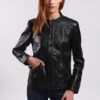 Lee Cooper Brianne - Veste En Cuir - Black -Lee Boutique c44db987ee03492cba7d698bbc4db494