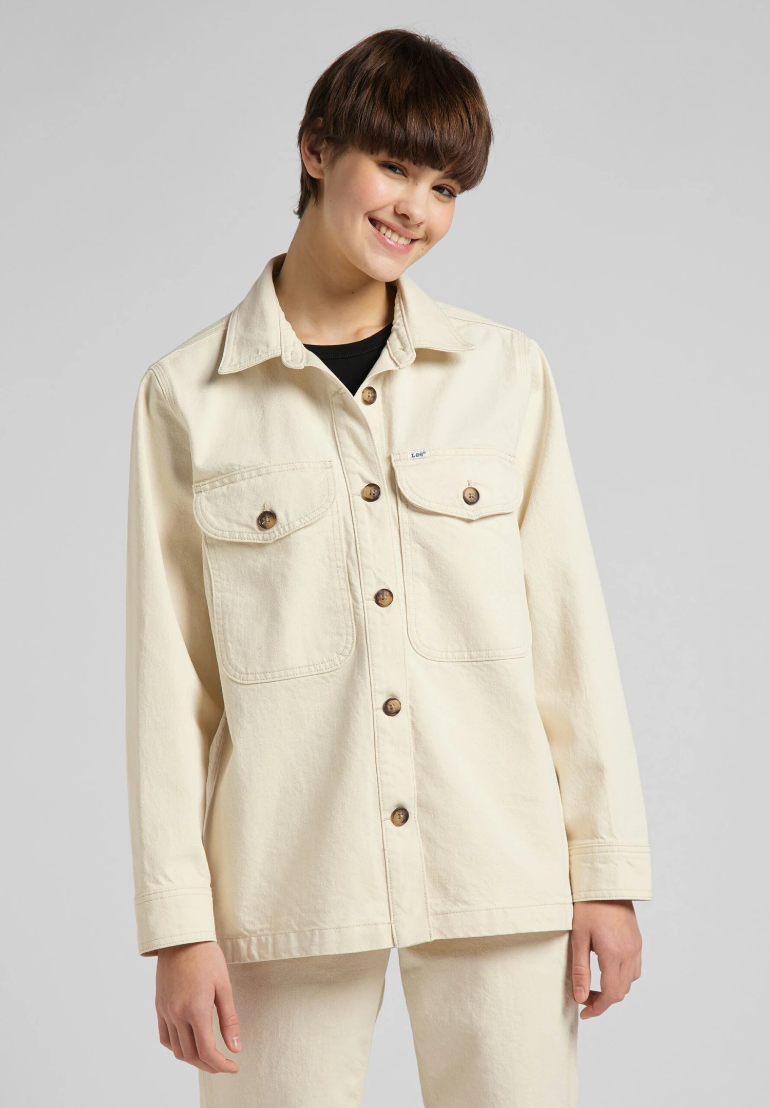 Lee Service - Veste En Jean - Ecru 3 Lee Service - Veste En Jean - Ecru