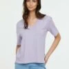 Lee Cooper Adou - T-Shirt Basique - Mauve 2 Lee Cooper Adou - T-Shirt Basique - Mauve -Lee Boutique ccf5f5a19812474086a20109e5ea645b