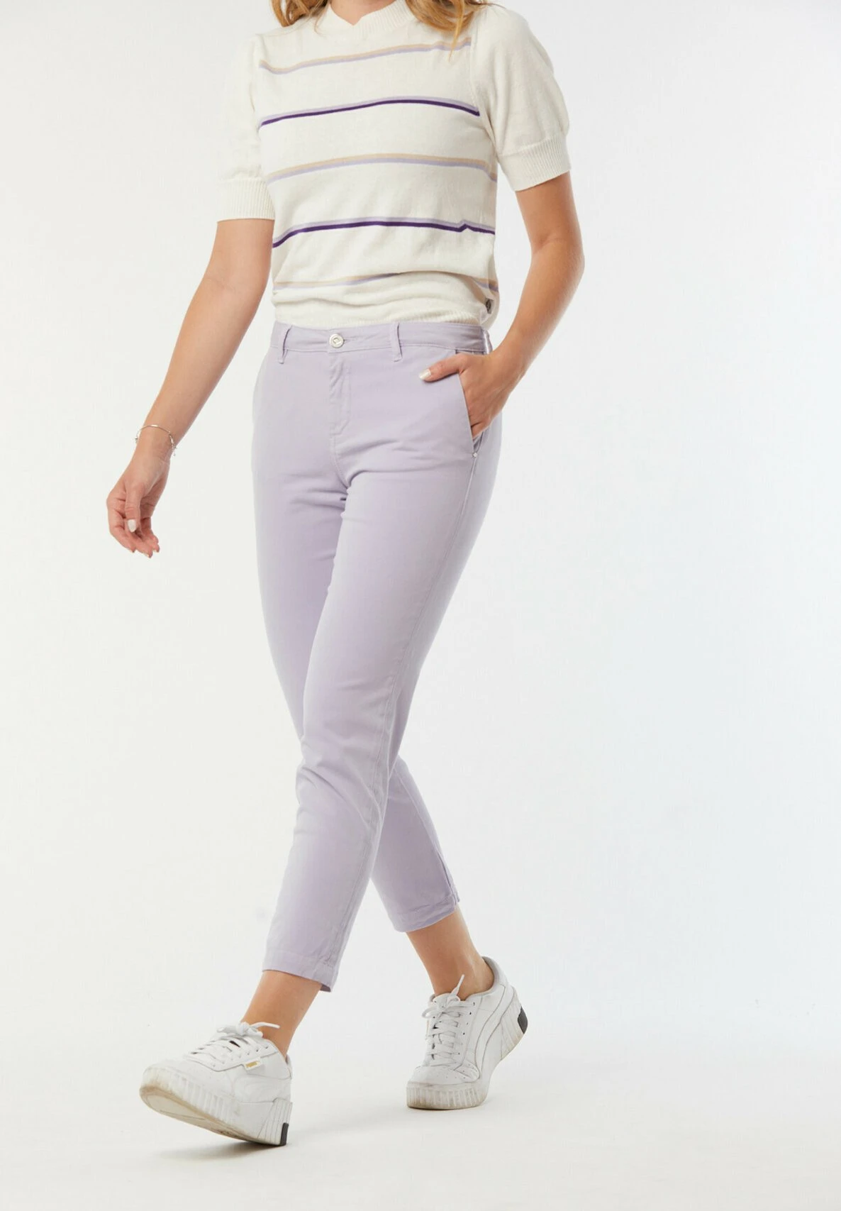 Lee Cooper Jemila - Pantalon Classique - Mauve 8 Lee Cooper Jemila - Pantalon Classique - Mauve – Image 6