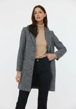 Lee Cooper Fida - Manteau Court - Noir/Blanc -Lee Boutique d32e3bf097984515a99f18838d889f2f